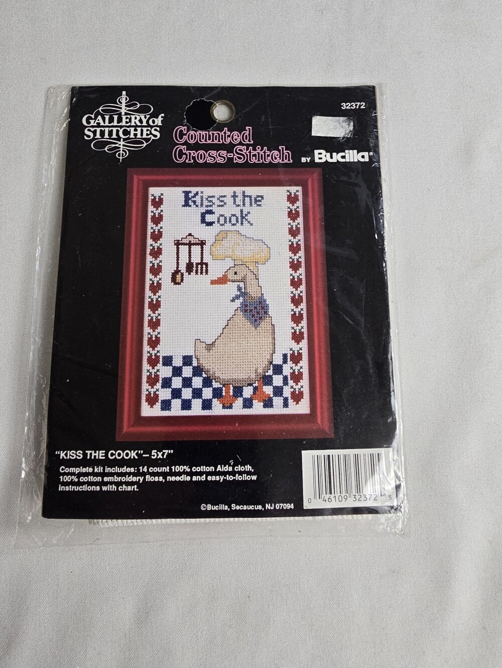 Bucilla Gallery of Stitches Counted Cross-Stitch Kiss the Cook Goose Pattern Kit
